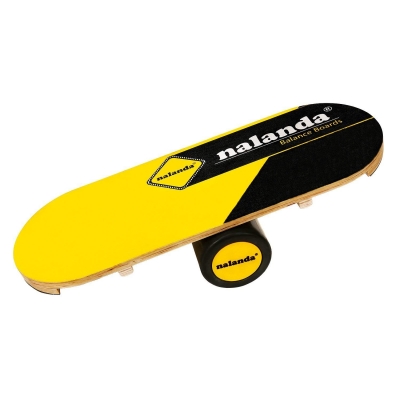 NALANDA Balance Board, Wooden Balance Trianier for Fitness, Yoga, Training, 33‘’ x 12.2" Length,6.1