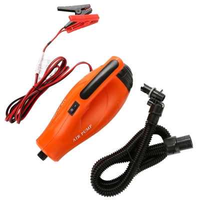 NALANDA Electric Air Pump,Kayak Inflatable 800L/Min Quick-Fill Pump Inflatable Tent, Water Sports Float 2 Alligator Clips Connected Car Battery